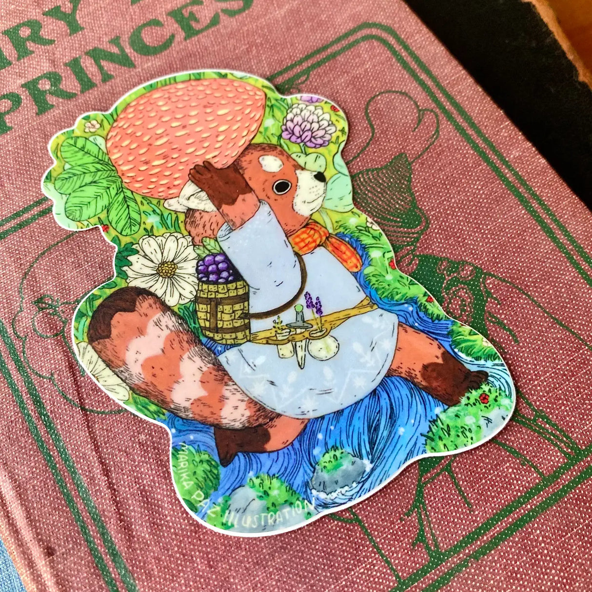 Marika Paz Vinyl Sticker - Strawberry Forager