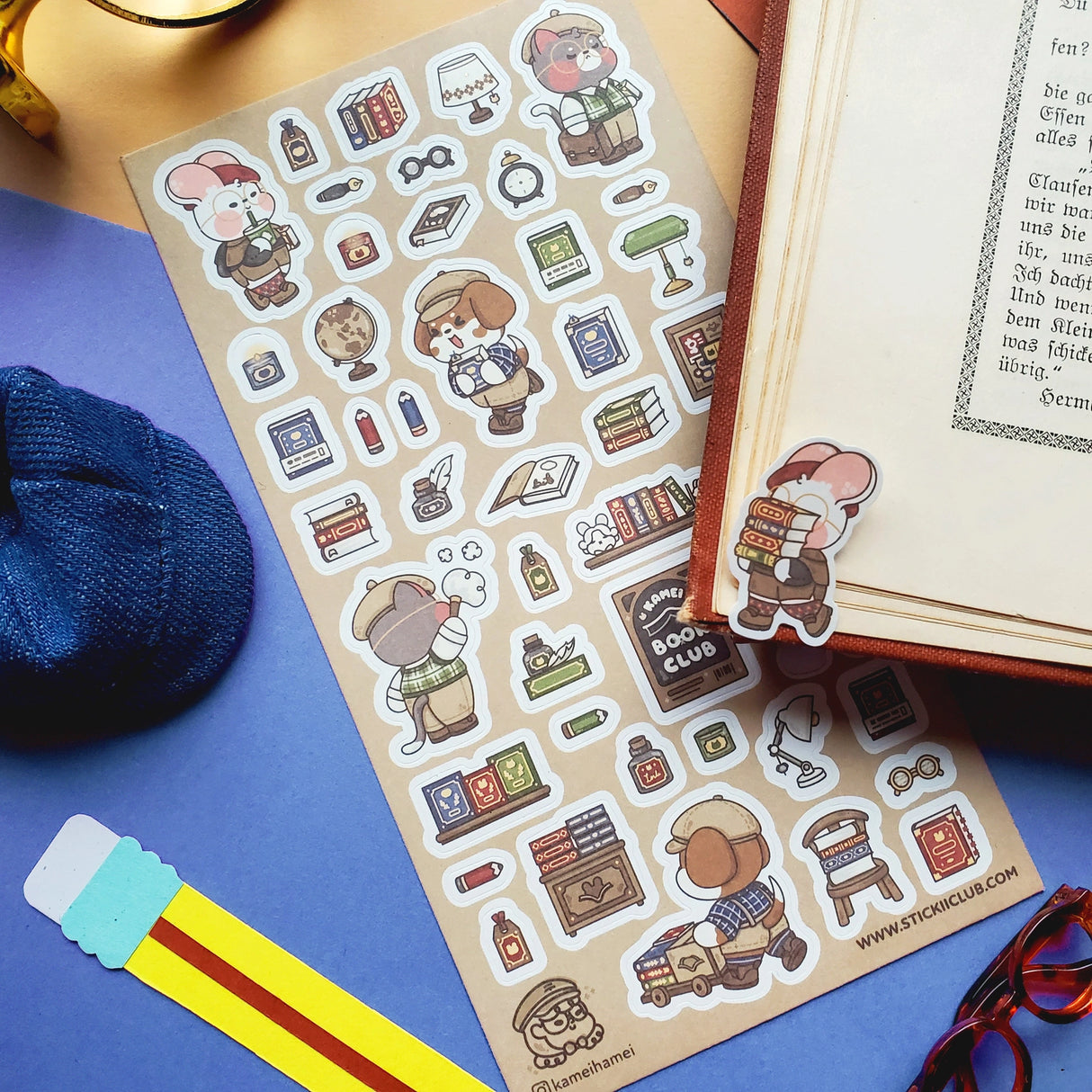 STICKII Cutie Book Club Sticker Sheet
