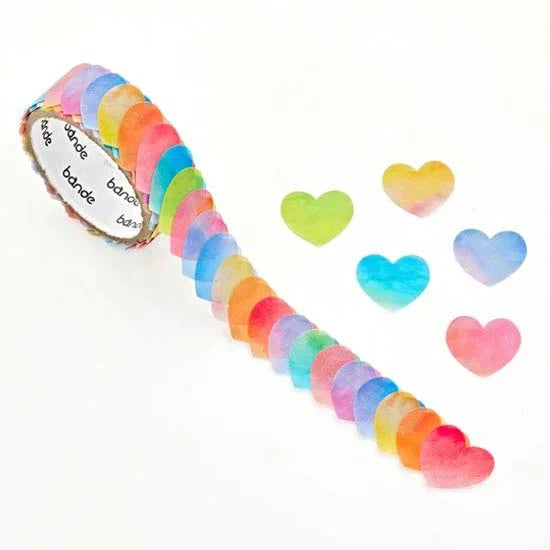 Suisai Heart Washi Roll Sticker Bande