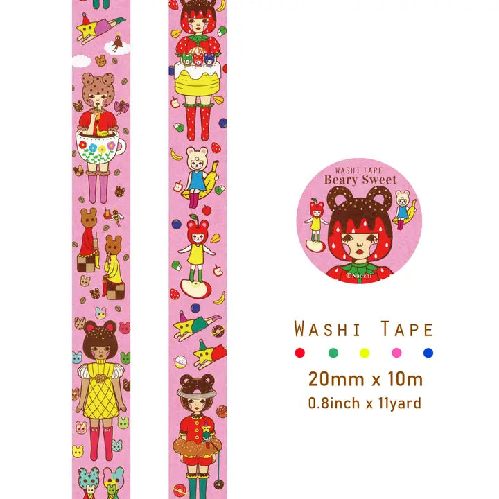 Naoshi - Beary Sweet Washi Tape