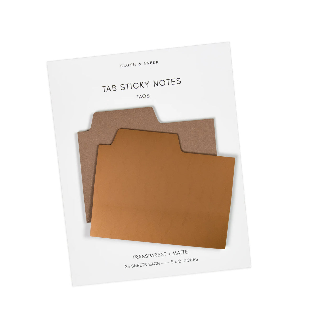 Blank Tab Sticky Note Set - Taos