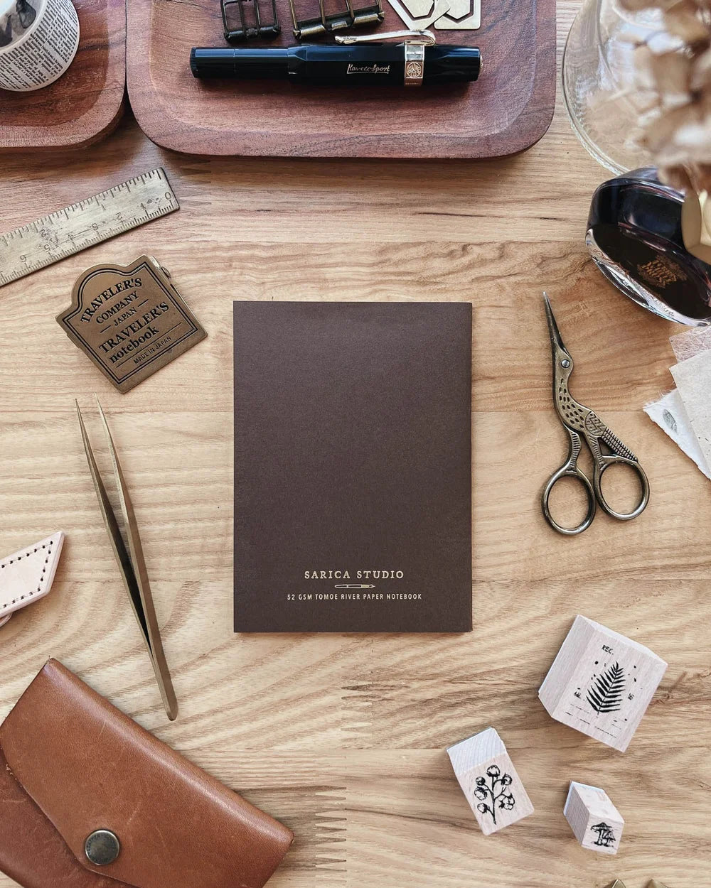 Sarica Studio Ginkgo Notebook (Passport TN Size)