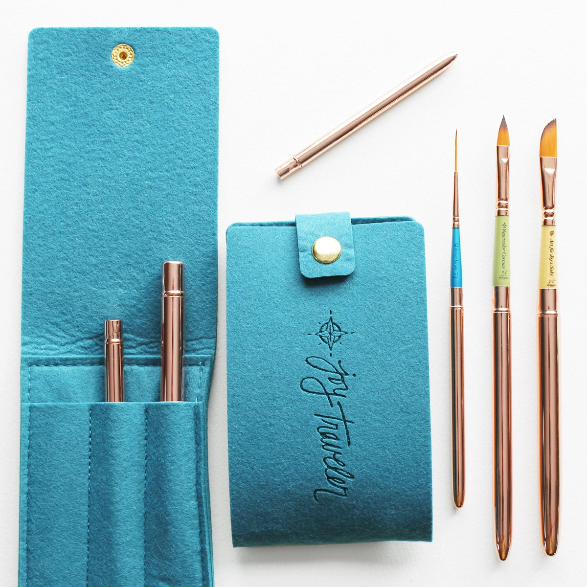 The Joy Traveler Travel Brush Set