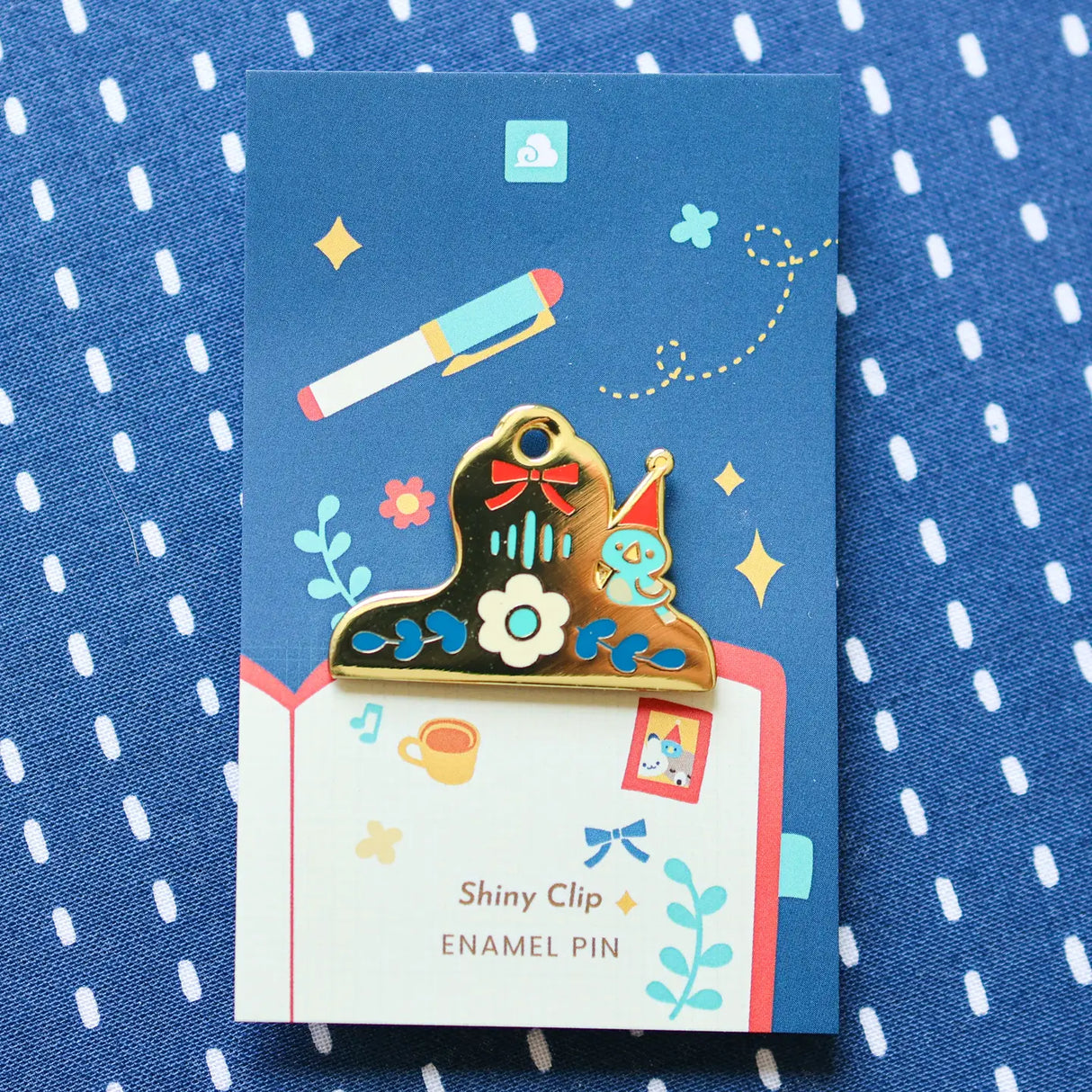 Shiny Clip Enamel Pin