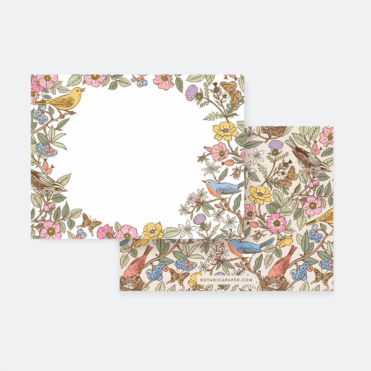 Botanica Paper Co. Notecards Set - Song Birds