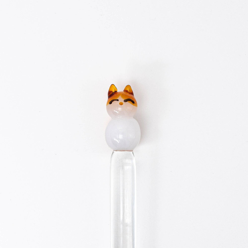 Cat Perch Glass Dip Pen