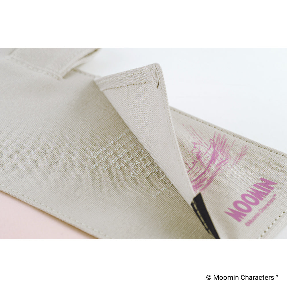 Hobonichi Techo A5 Cover - Moomin: My Yard (Pink Gray)