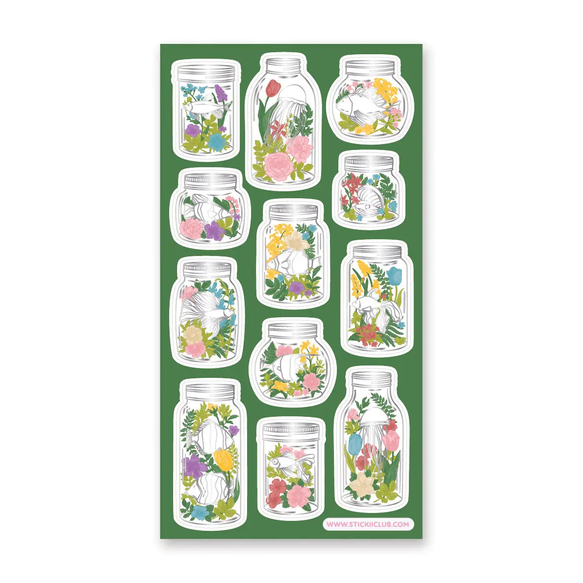 STICKII Aquarium Terrariums Sticker Sheet