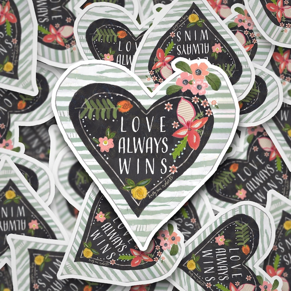 Love Always Wins Vinyl Sticker