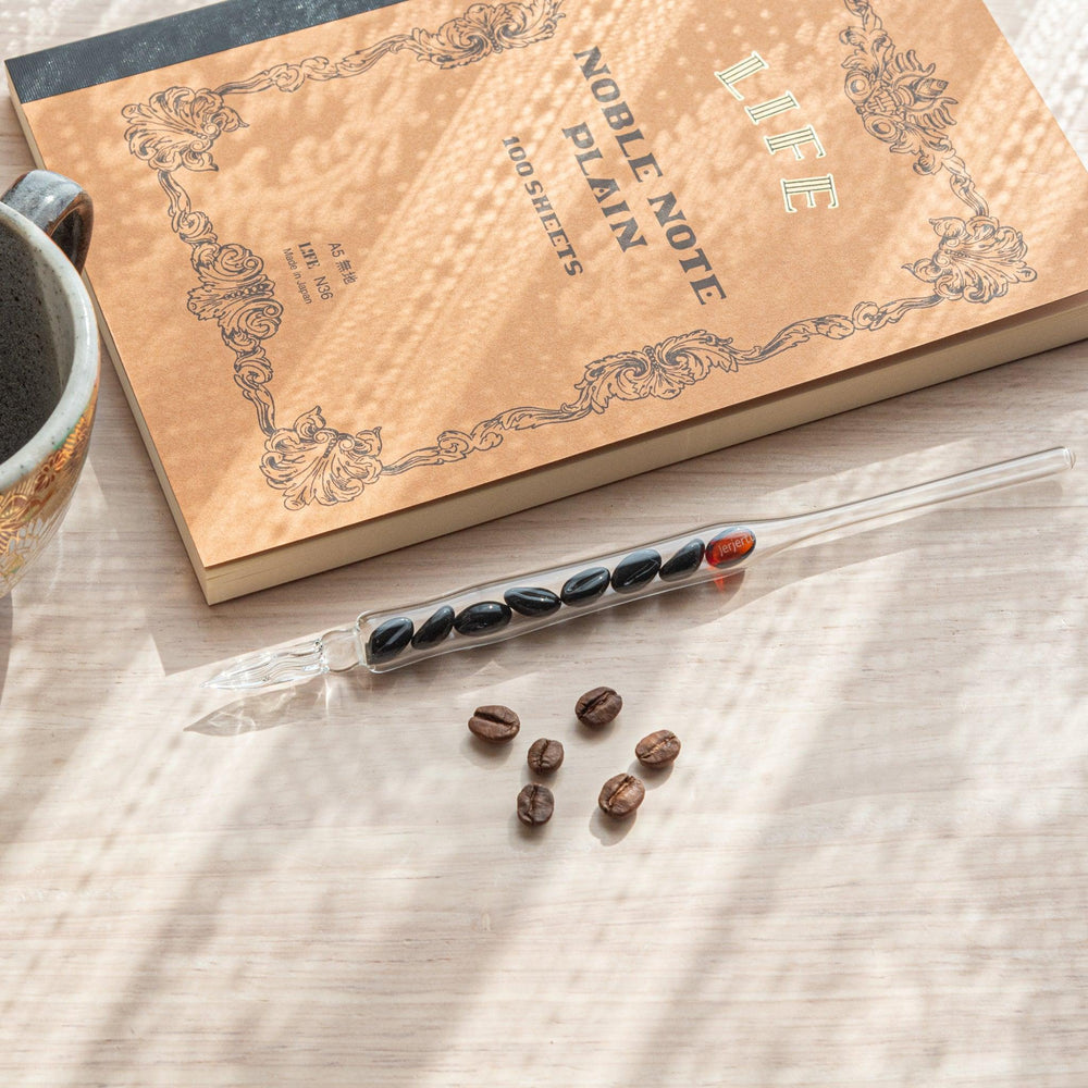 City Roast Coffee Beans Glass Dip Pen