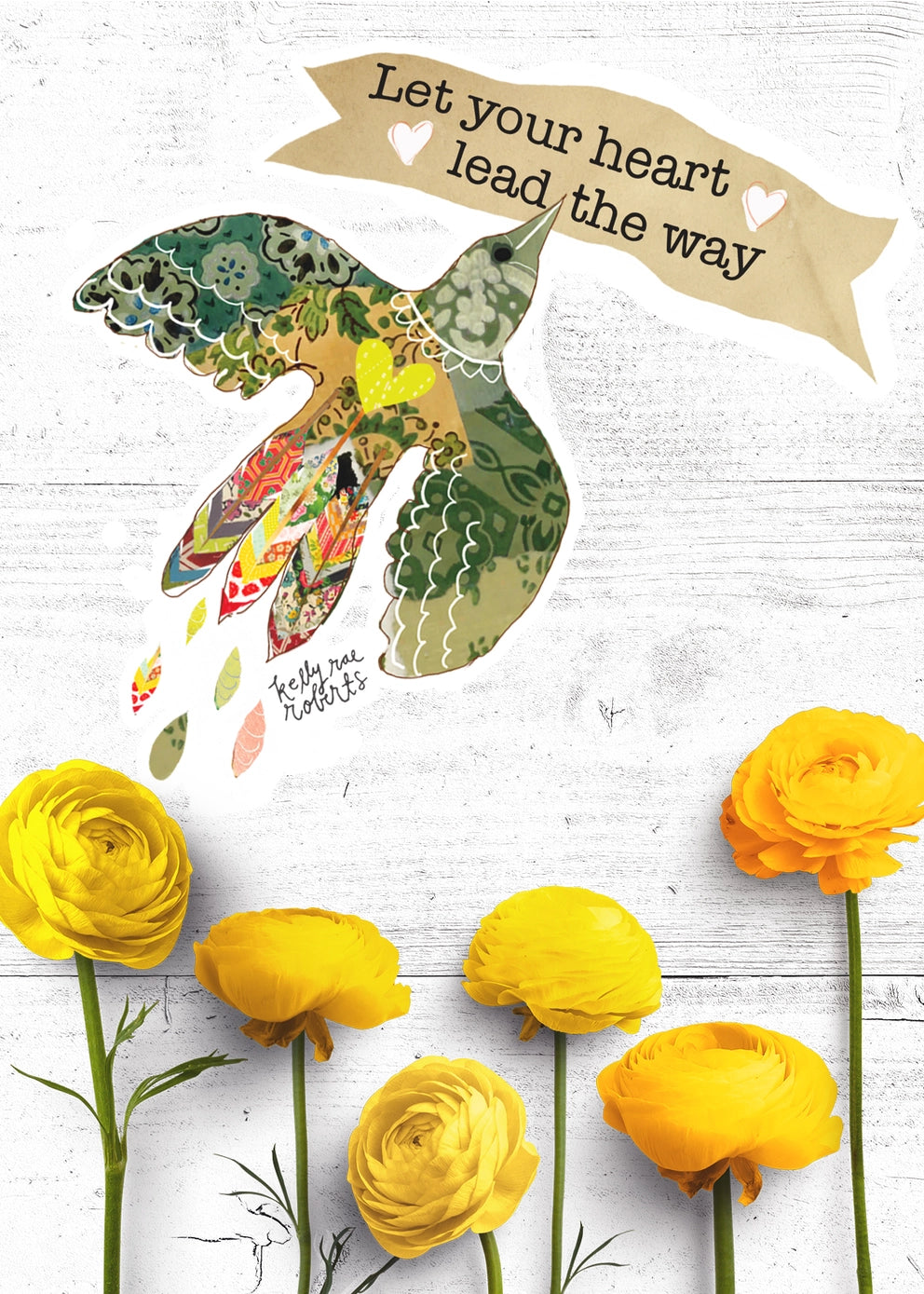 Let Your Heart Lead the Way Vinyl Sticker