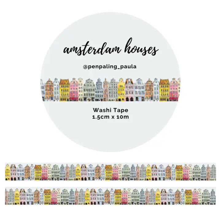 Amsterdam Houses Washi Tape