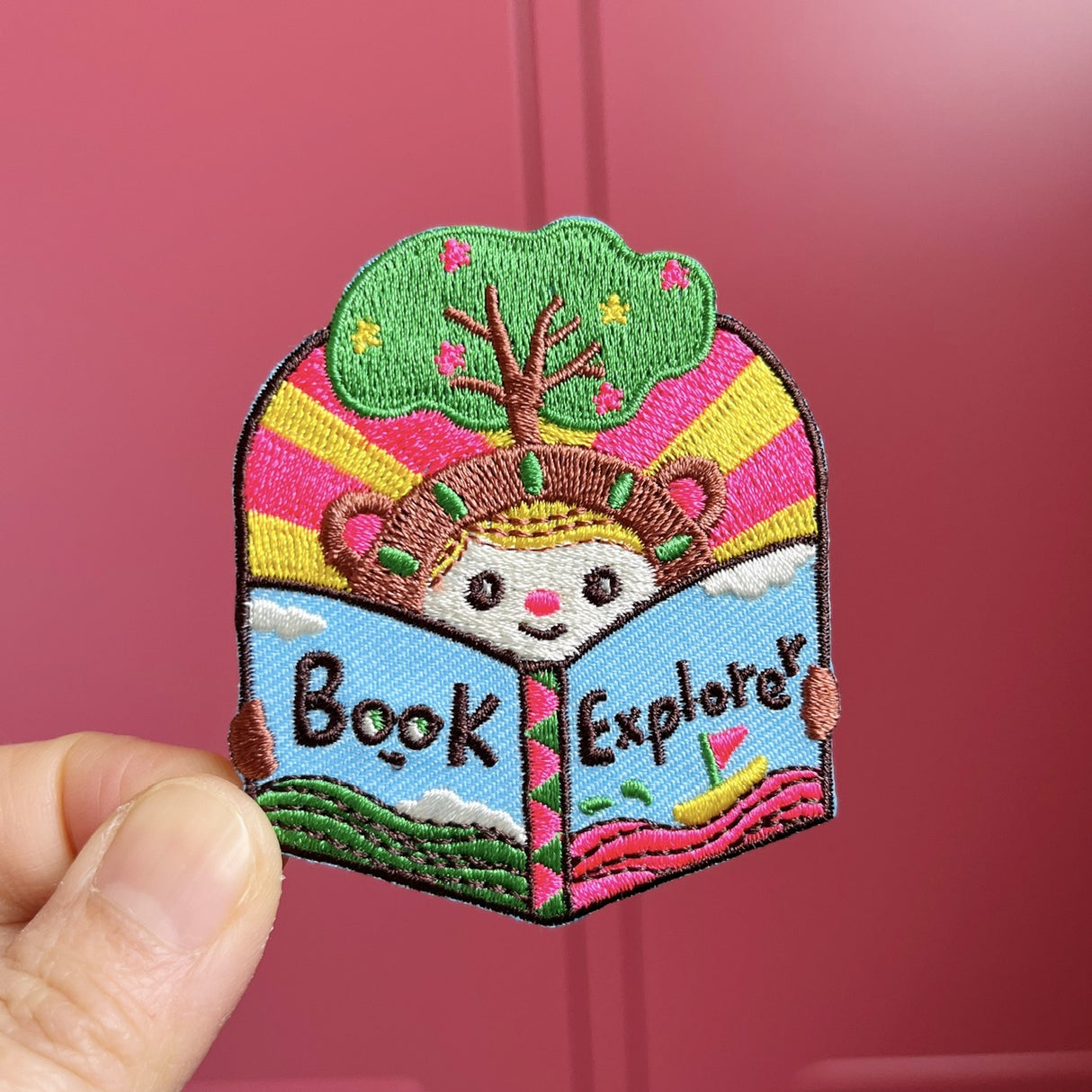 Bel’s Art World Iron-on Patch - Book Explorer