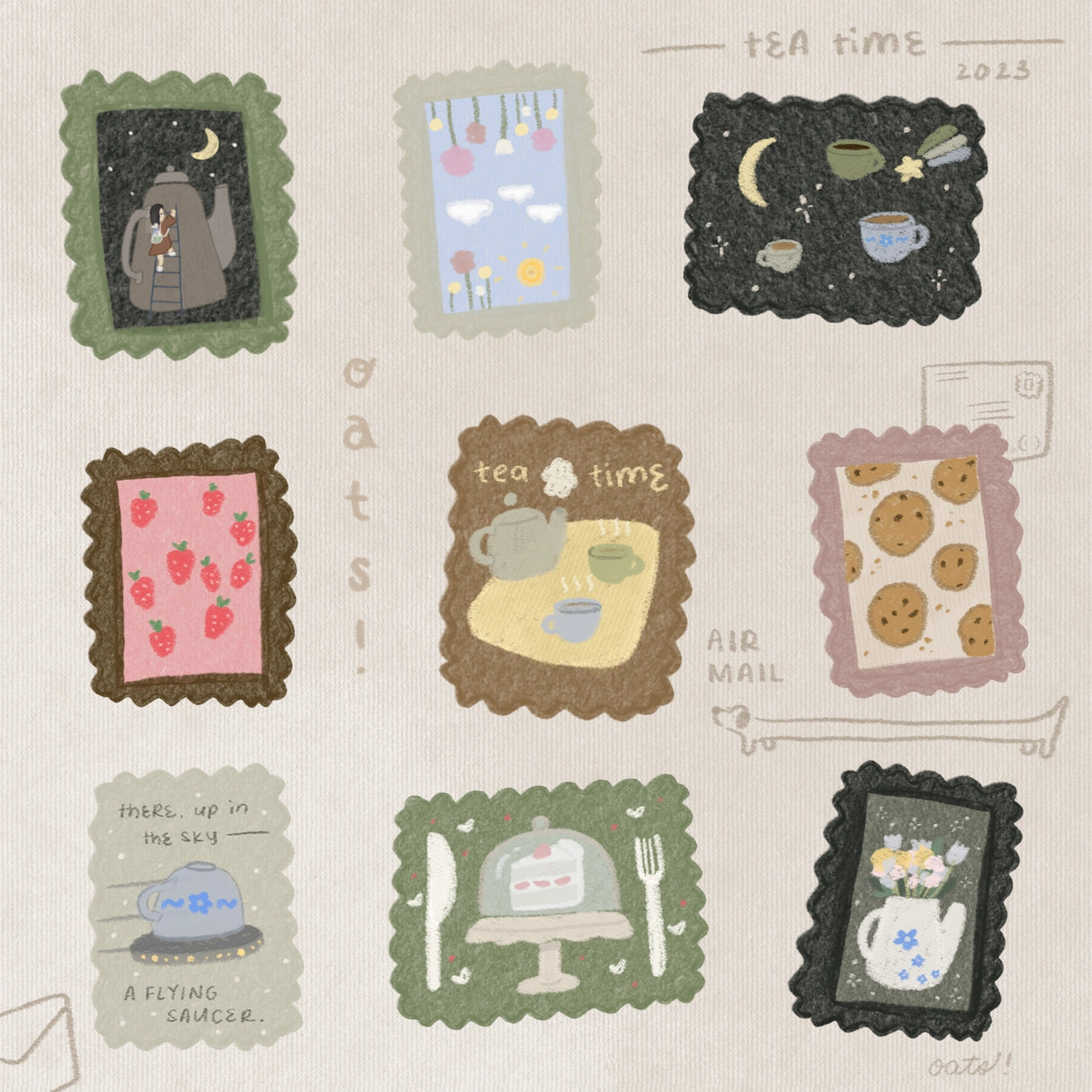 Washi sticker roll - it's like endless stickers, sort of!
Measurements: 50 mm x 5m