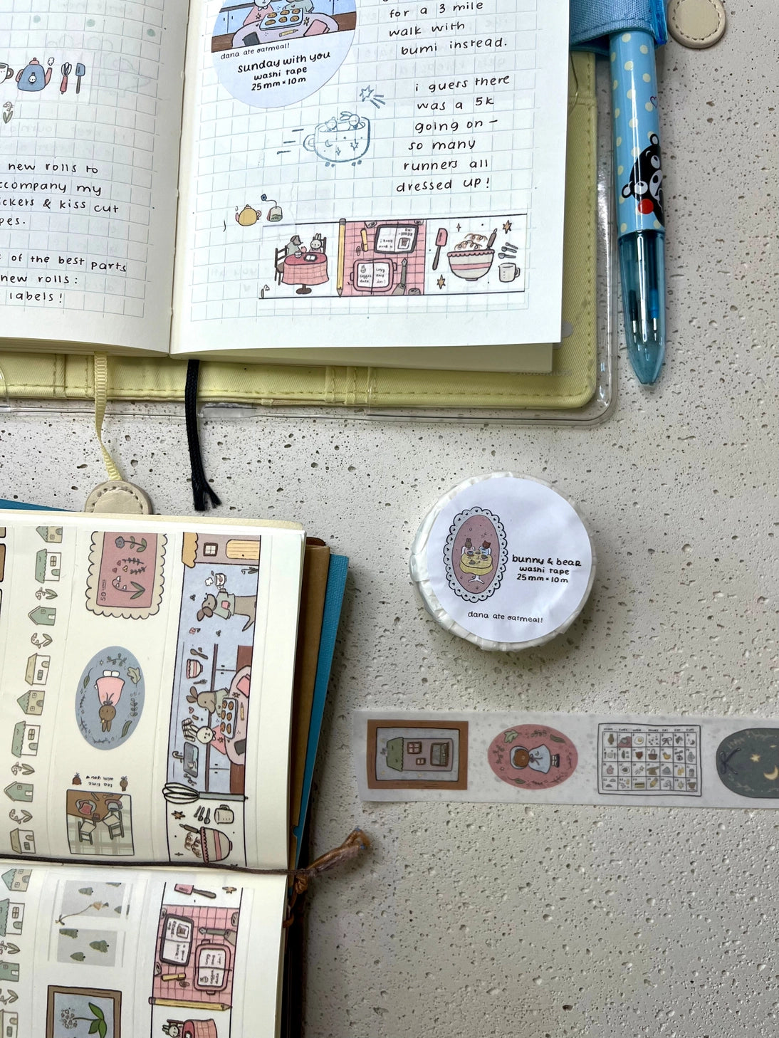 The life of felix the bunny and jonas the bear
25 mm x 10m washi tape