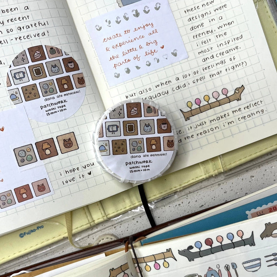 a best-selling design, now in washi tape!
15 mm x 10m washi tape