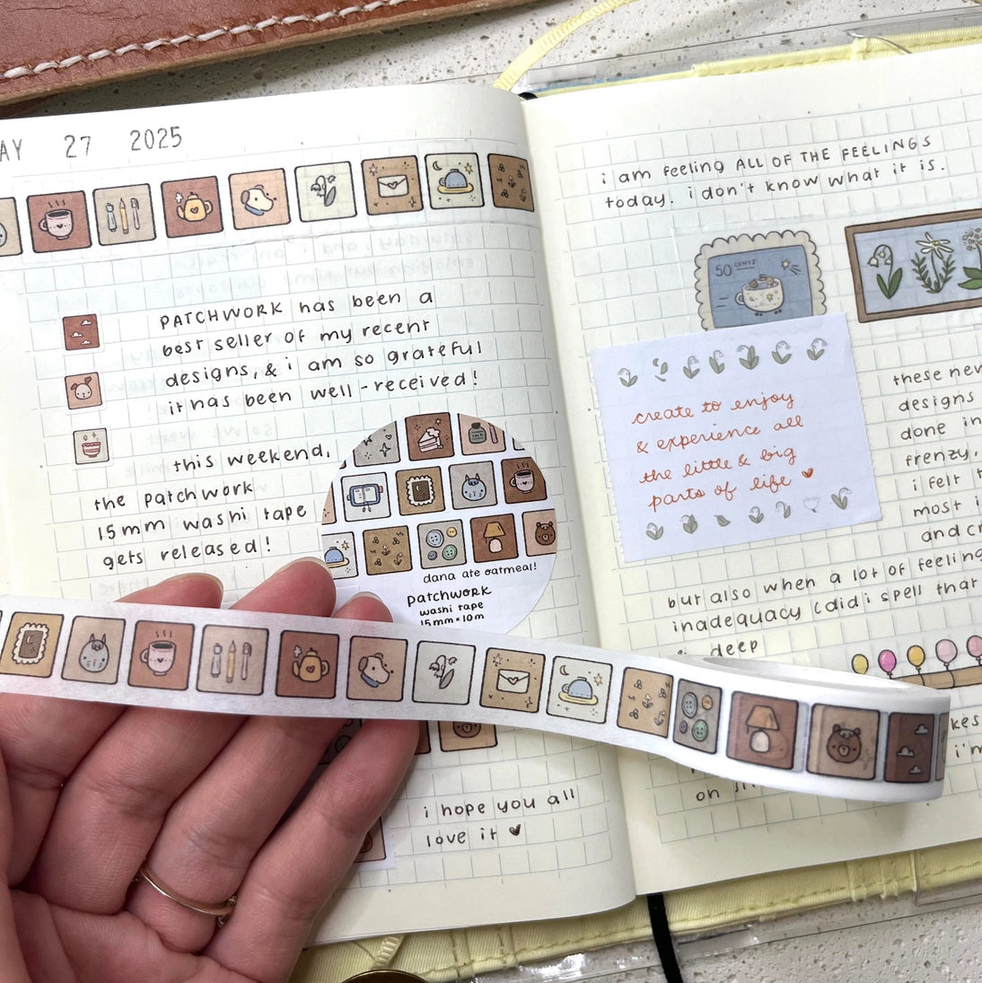 a best-selling design, now in washi tape!
15 mm x 10m washi tape