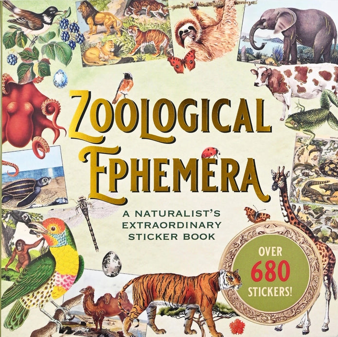 Zoological Ephemera Sticker Book (680+ stickers)