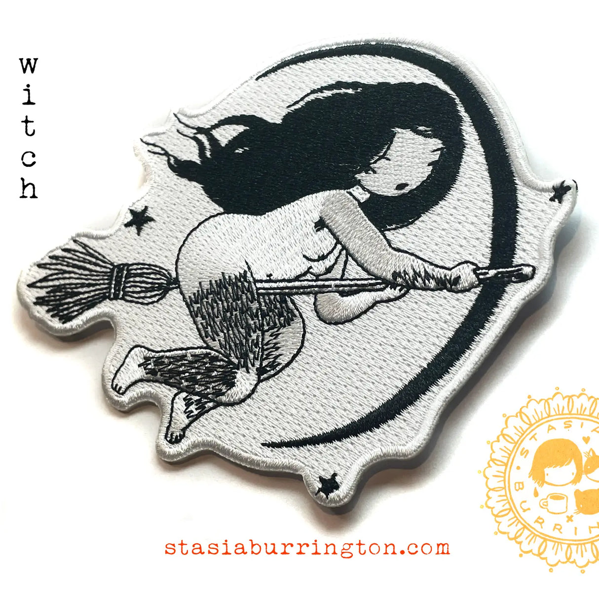 Little Hairy Witch Embroidery Iron-on Patch