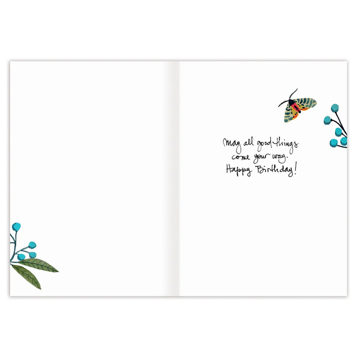 Blue Bird Birthday Card