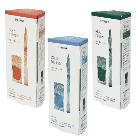 Sailor Hocoro Dip Pen and Sailor Dipton Ink Set - Shimmer