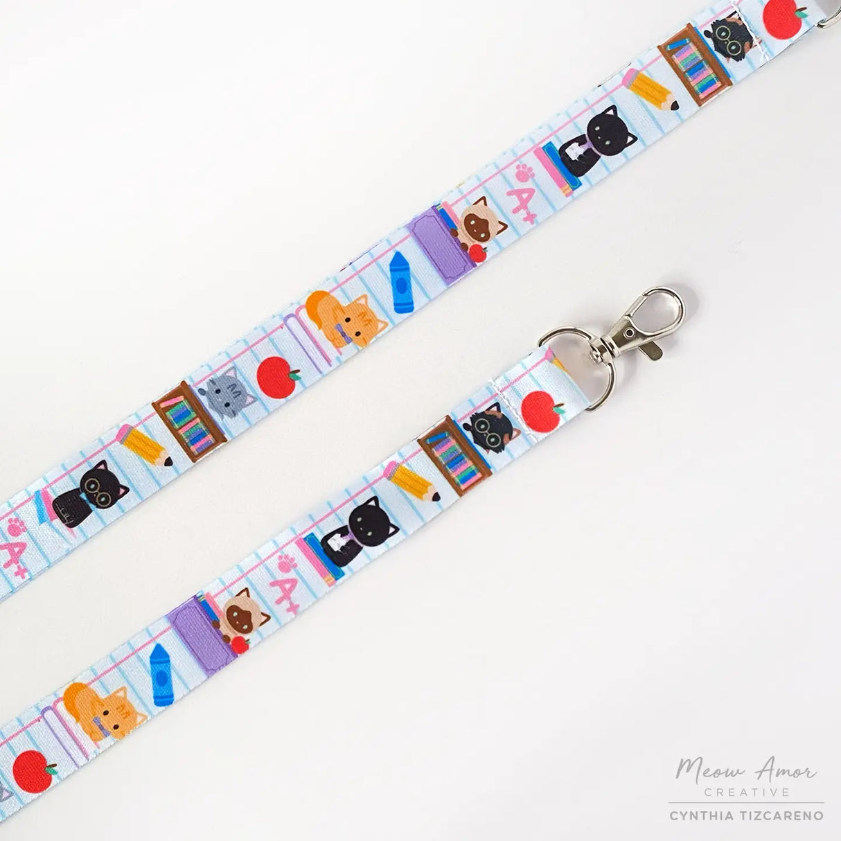Meow Amor Creative - Teacher Cat Lanyard