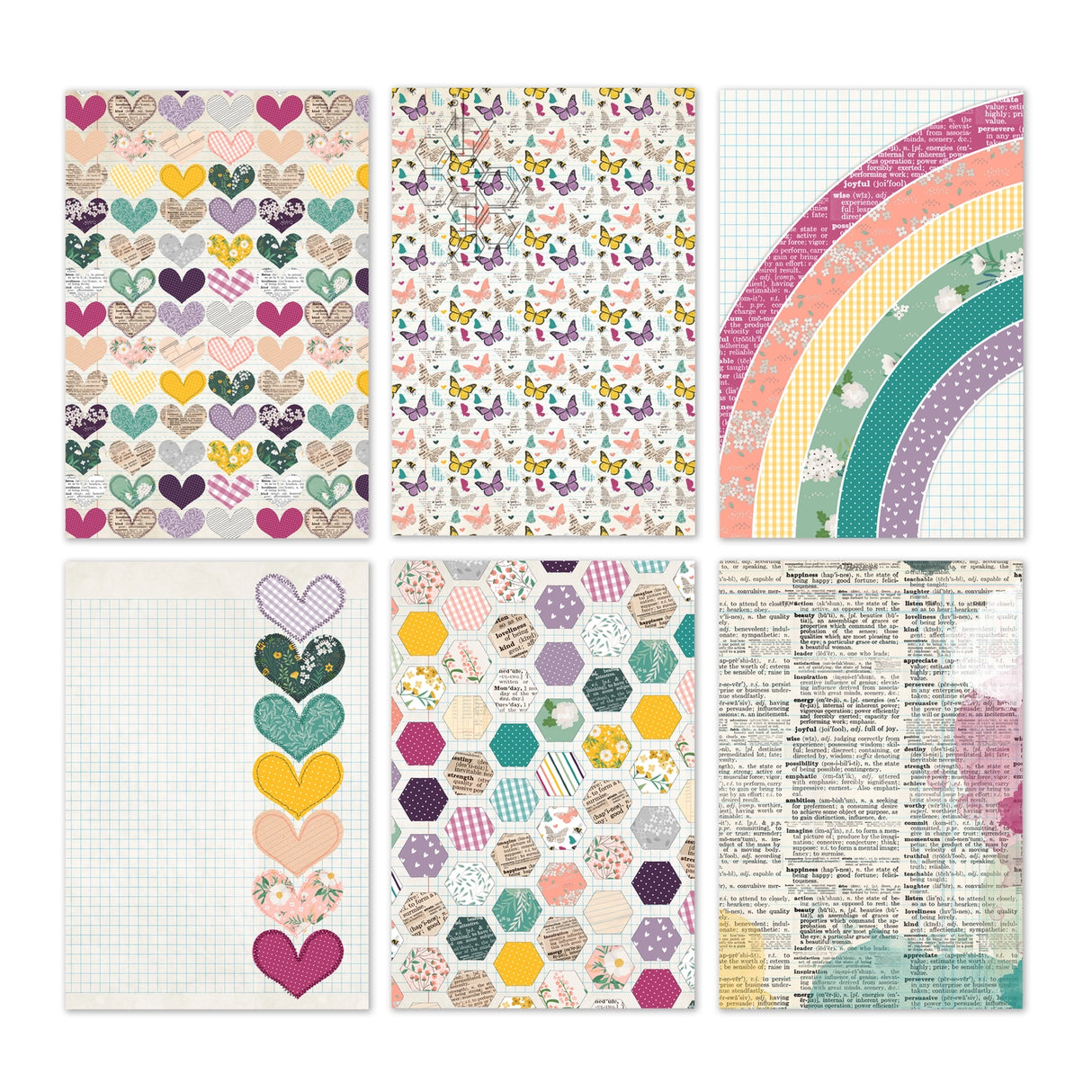 Wildflower Collection - 6x9 Single Sided Paper Pack - 16 Sheets