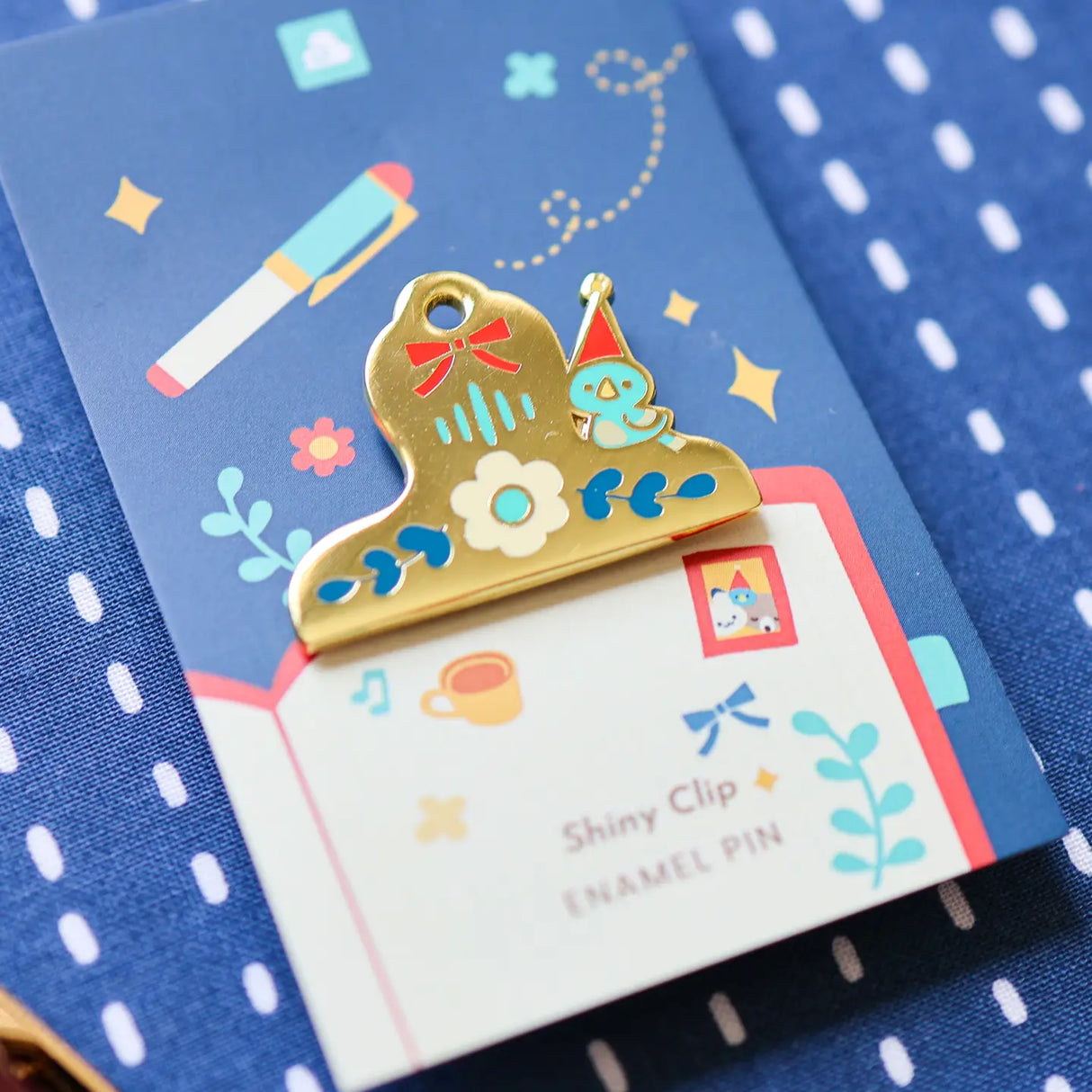 Shiny Clip Enamel Pin