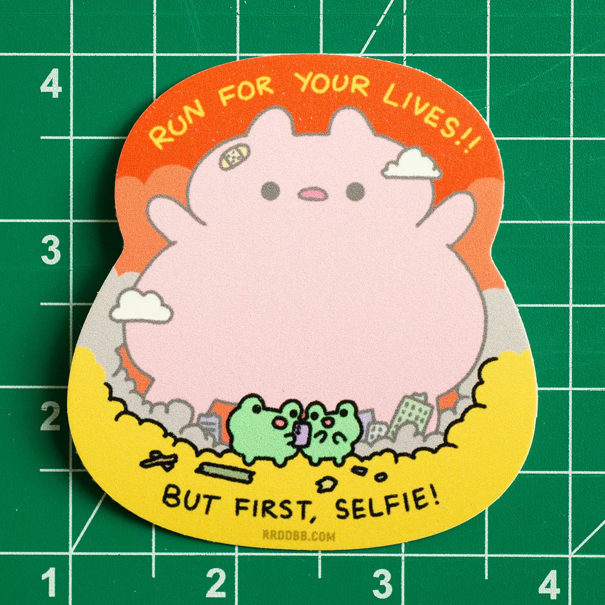 Big Bunny Selfie Vinyl Sticker