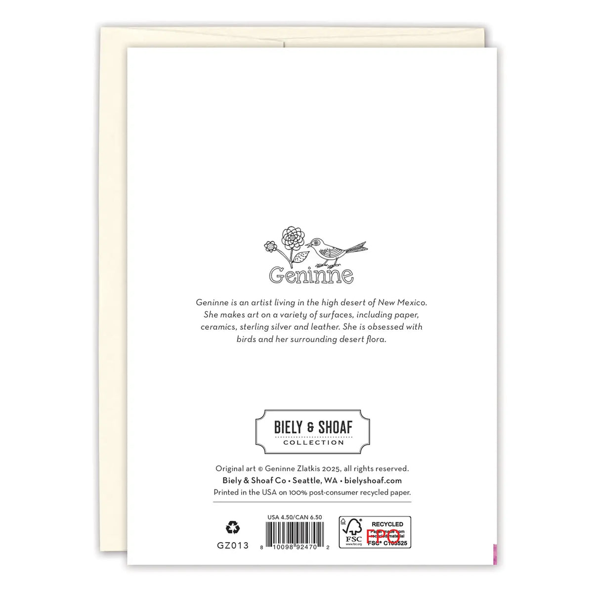 Desert Bird Lovely Wishes Birthday Card