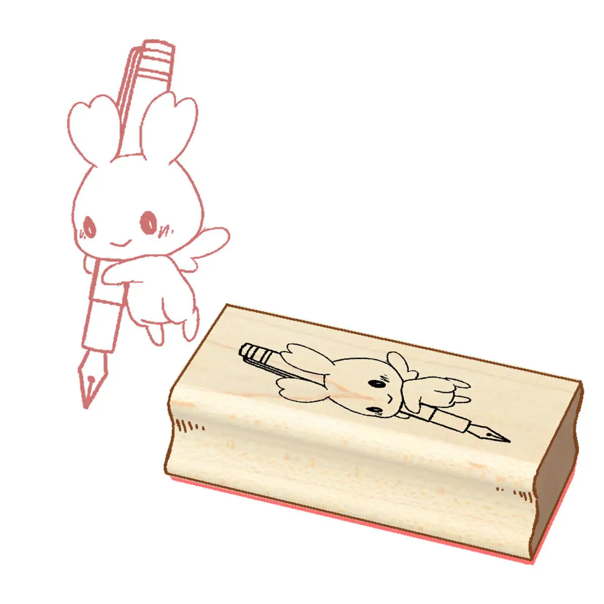 Sakuradragon Itty Bitty Fountain Pen Wooden Stamp
