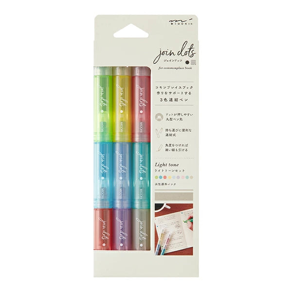 Midori Connecting Pen Join Dots - Light Tone