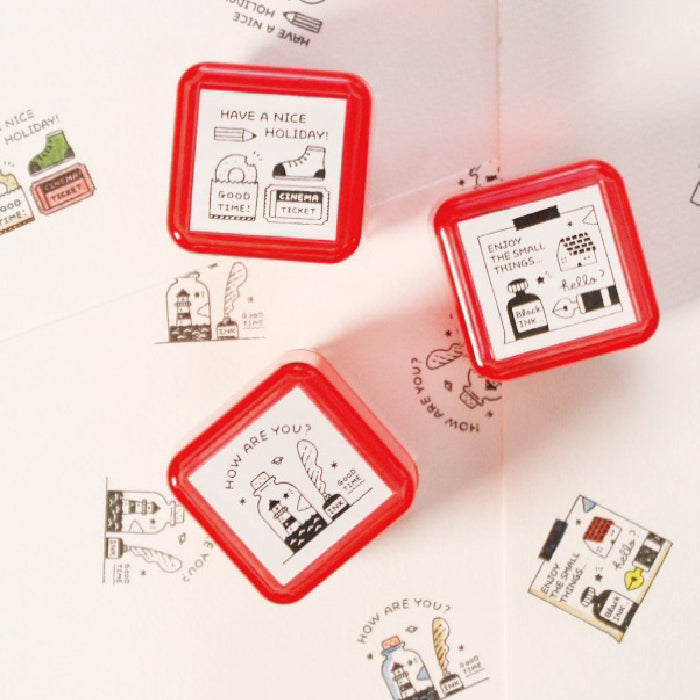 Botella de sello preentintado Small Things de Sanby x Eric