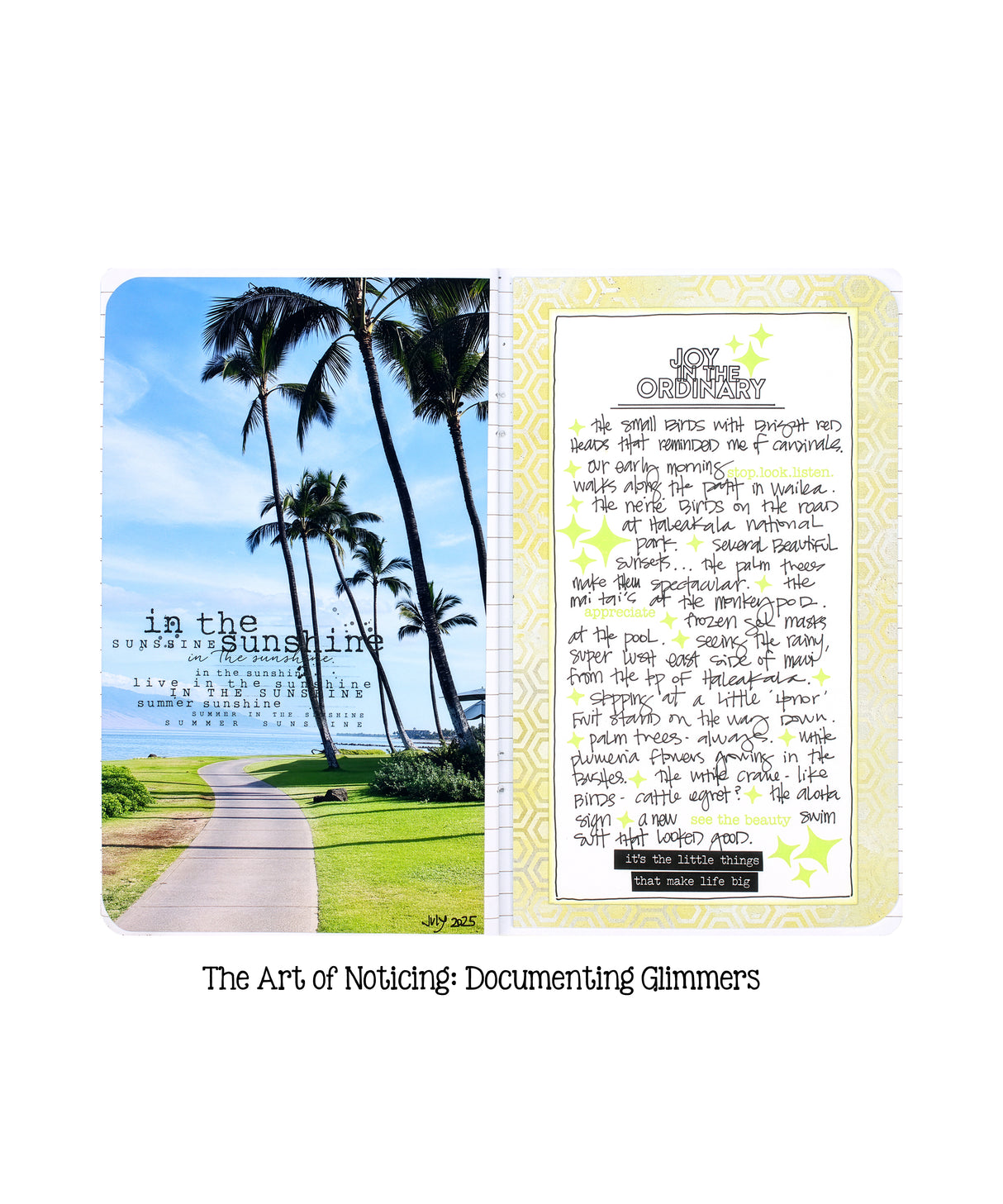 The Art of Noticing: Documenting Glimmers with Layle By Mail