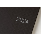 Hobonichi 2024 Weeks Paper Series: Black Gingham [ENG/Tall & Slim/Jan Start]