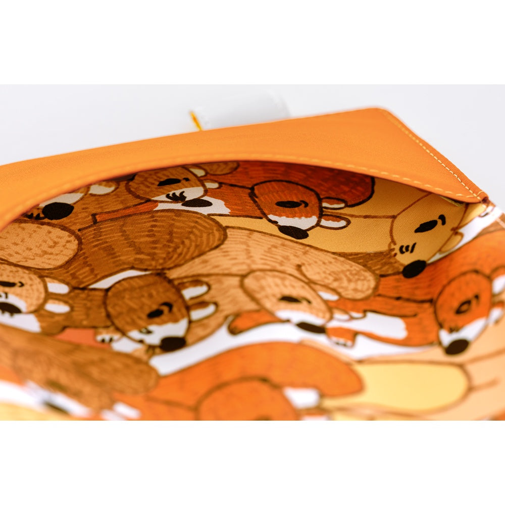 Hobonichi Techo A6 Cover - 100% ORANGE: Squirrel Squadron