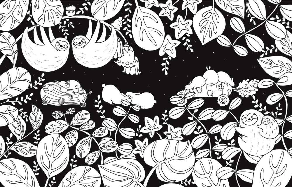 A Million Sloths Coloring Book By Lulu Mayo