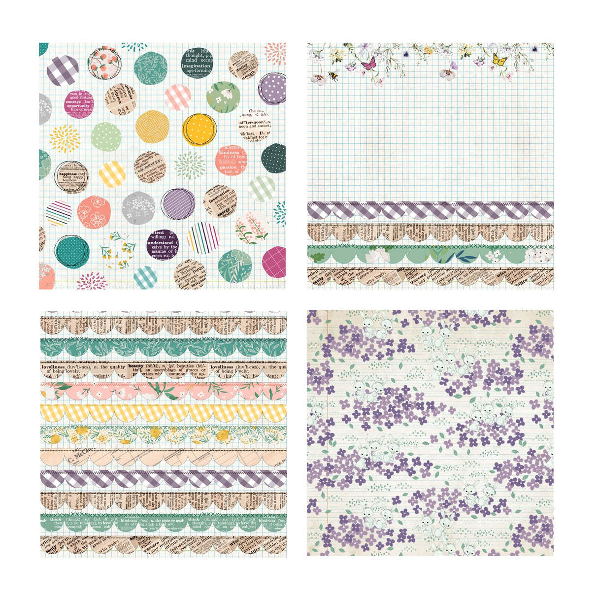 Wildflower Collection - 6x6 Single Sided Paper Pack - 16 Sheets