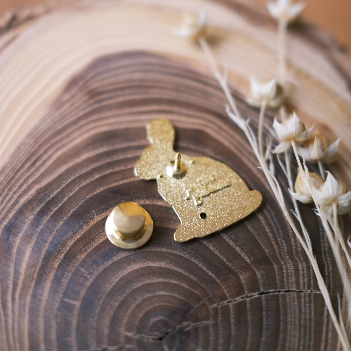 Rabbit Rosemary and Sage Enamel Pin