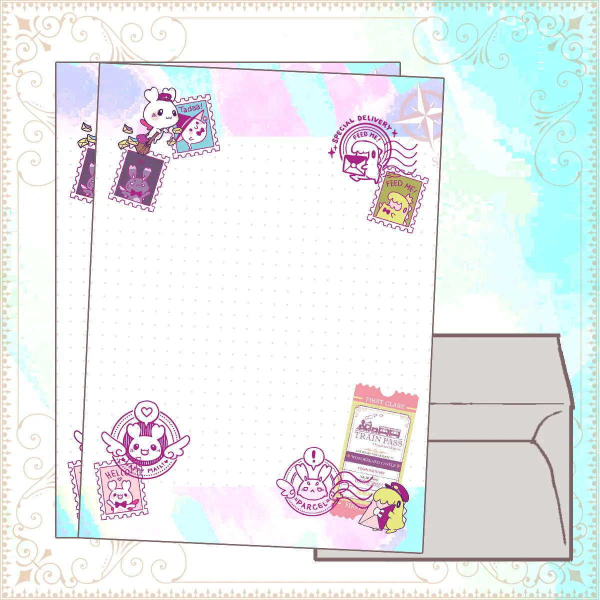 Sakuradragon Travel Journal Letter Set