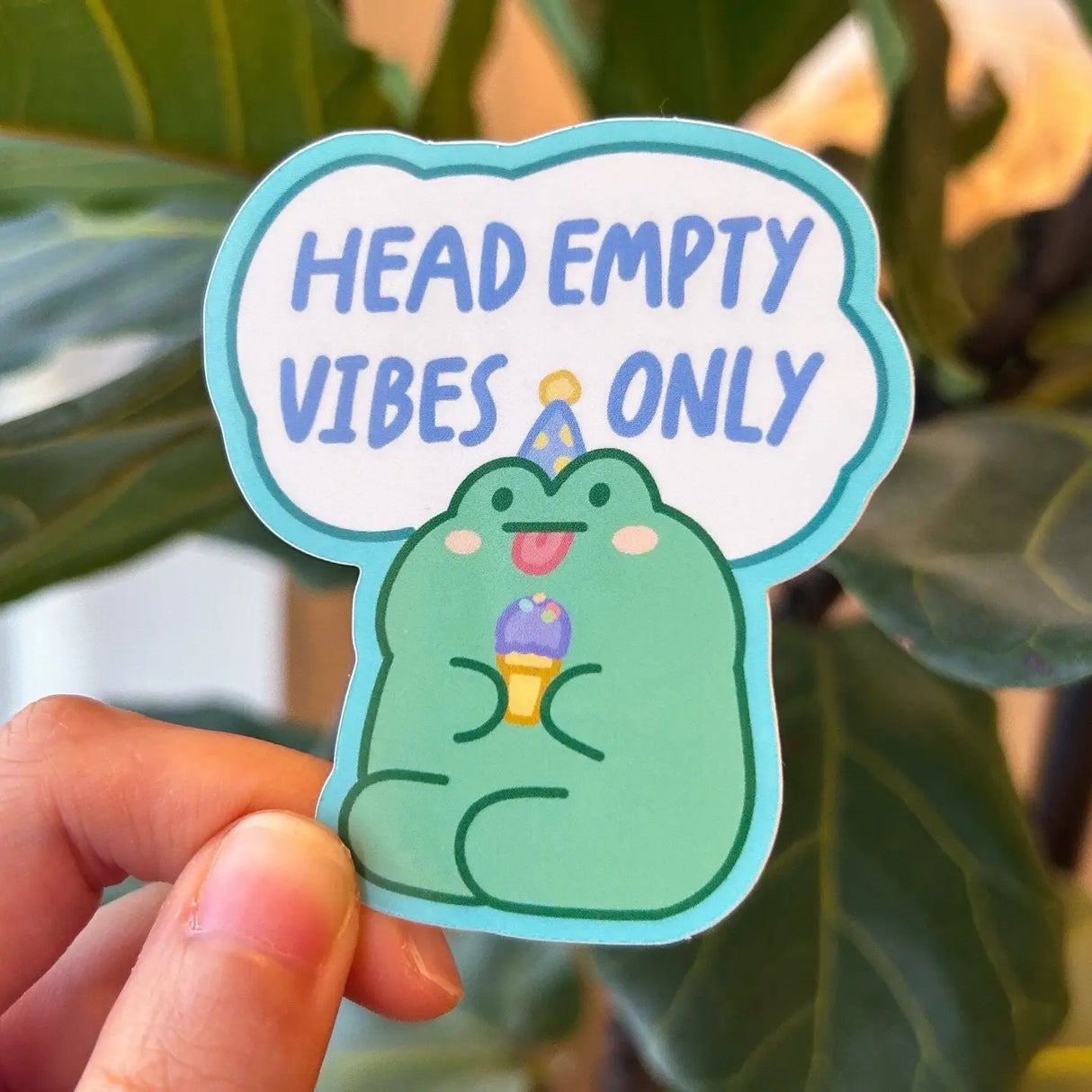 Frog Vibes Vinyl Sticker - Shooley
