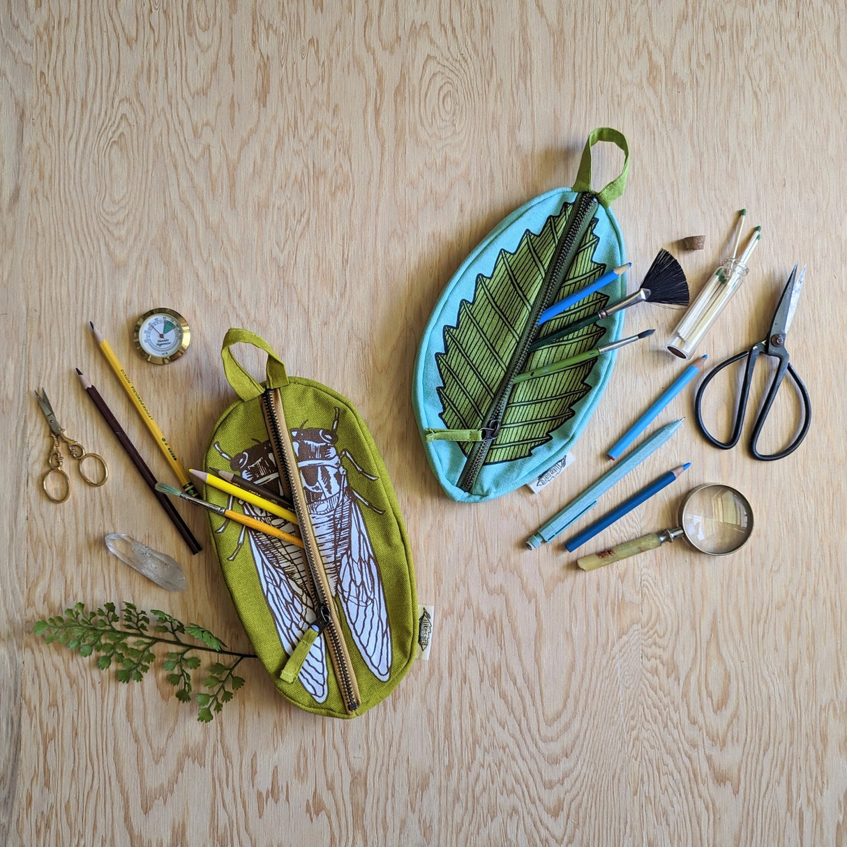 Cicada Zippered Pouch