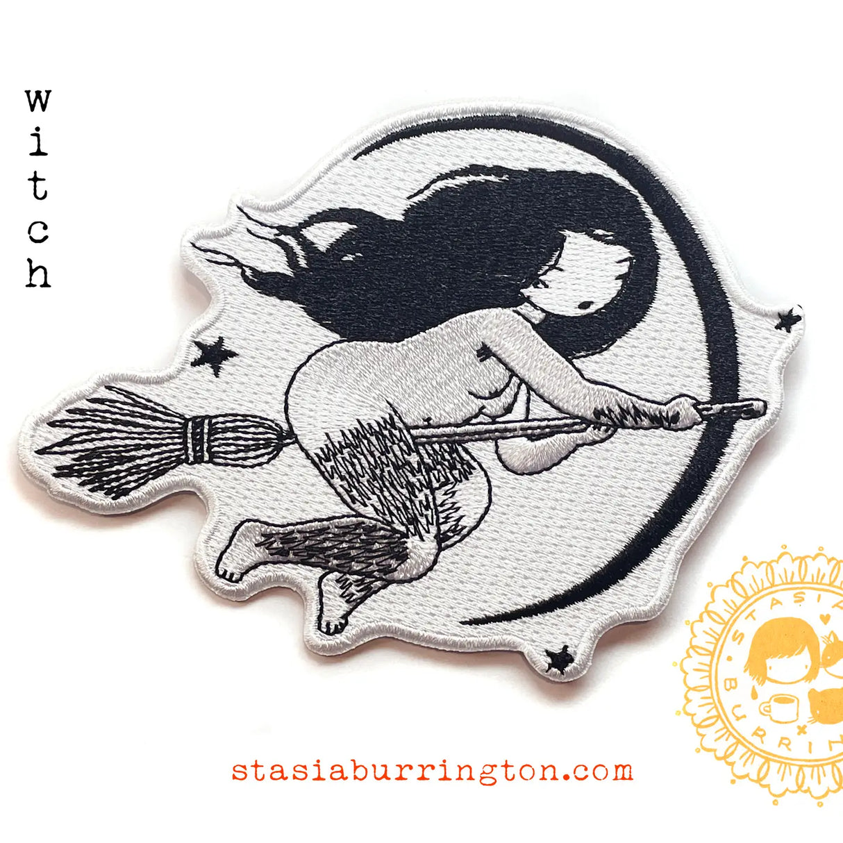 Little Hairy Witch Embroidery Iron-on Patch