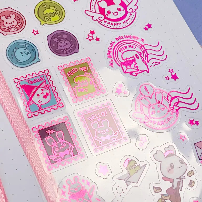 Sakuradragon Tiny Rpg Mail Clear Sticker Sheet