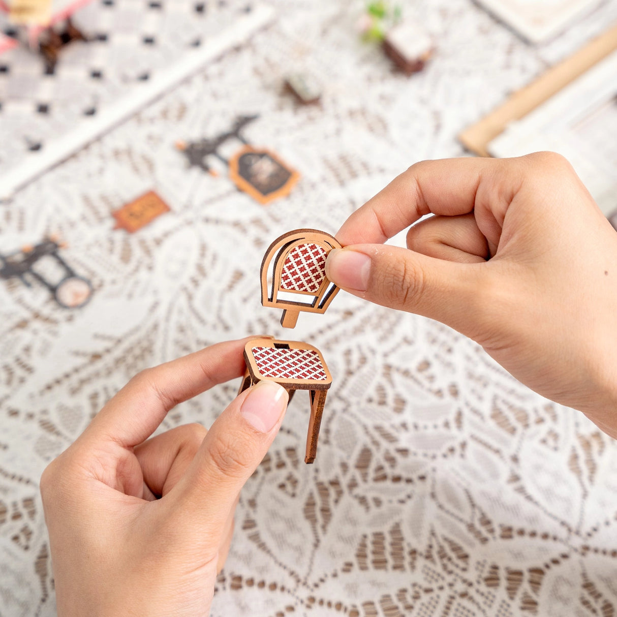 Diy Book Nook Kit: Paris Arcade Date with Dust Cover