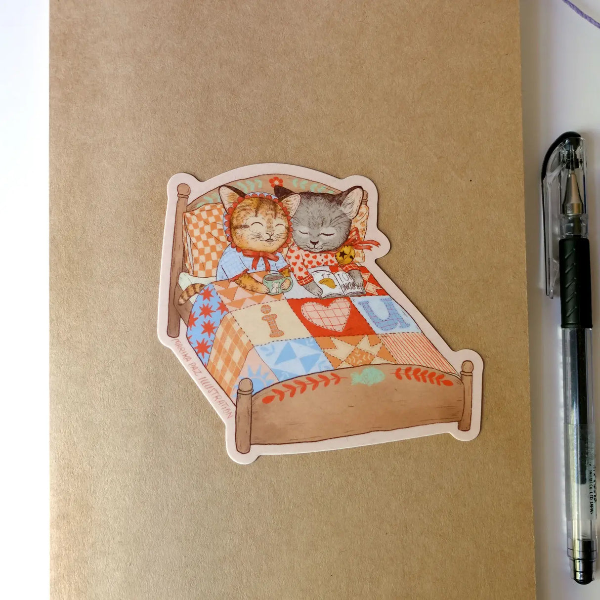 Marika Paz Vinyl Sticker - I Love You