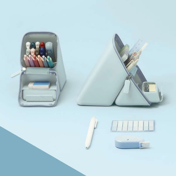 Kakusta Wide Portable Pen Stand - Light Blue