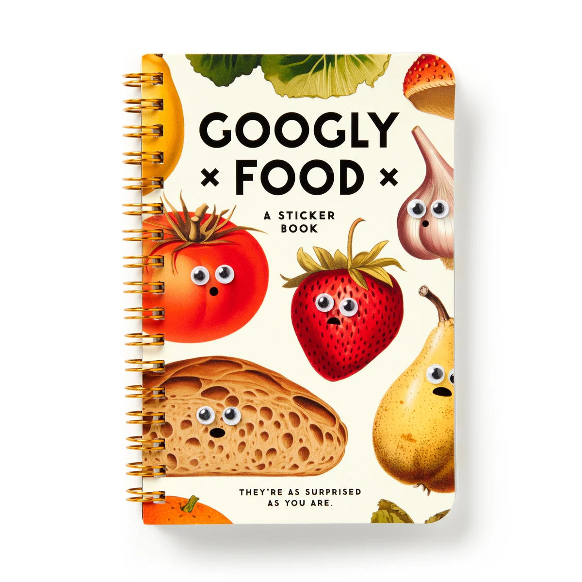 Brass Monkey Googly Food Sticker Book