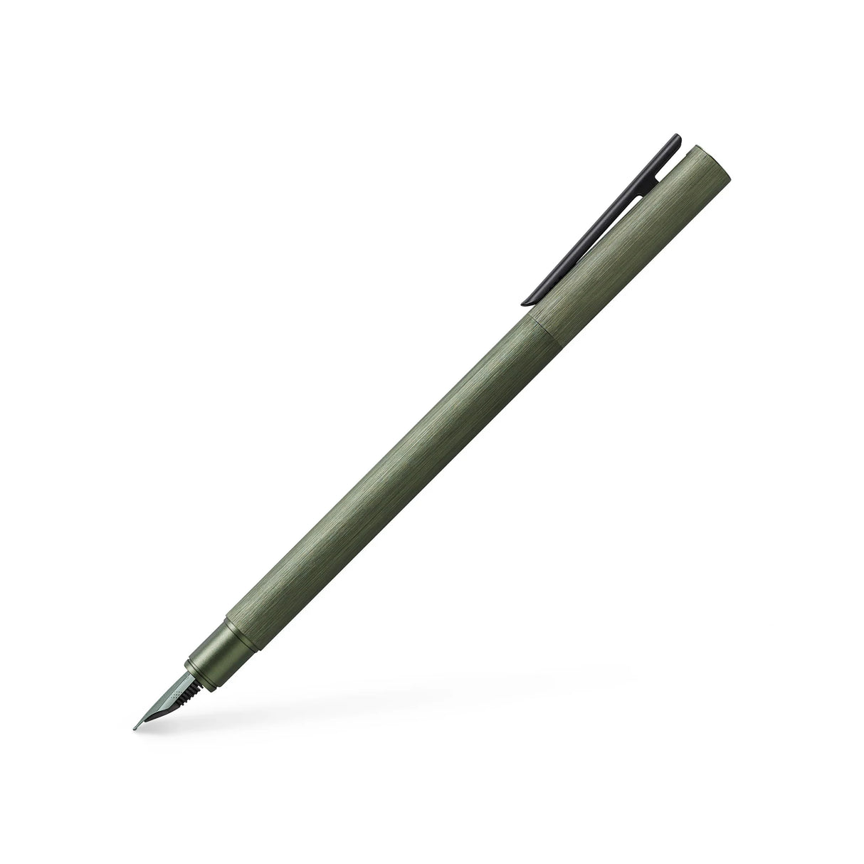 Faber-Castell NEO Slim Fountain Pen - Aluminum Olive Green