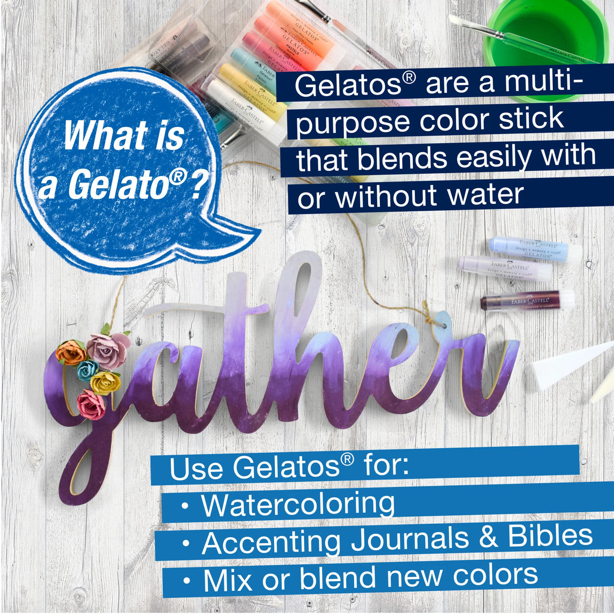 Gelatos, Pastels - 15-Piece Set